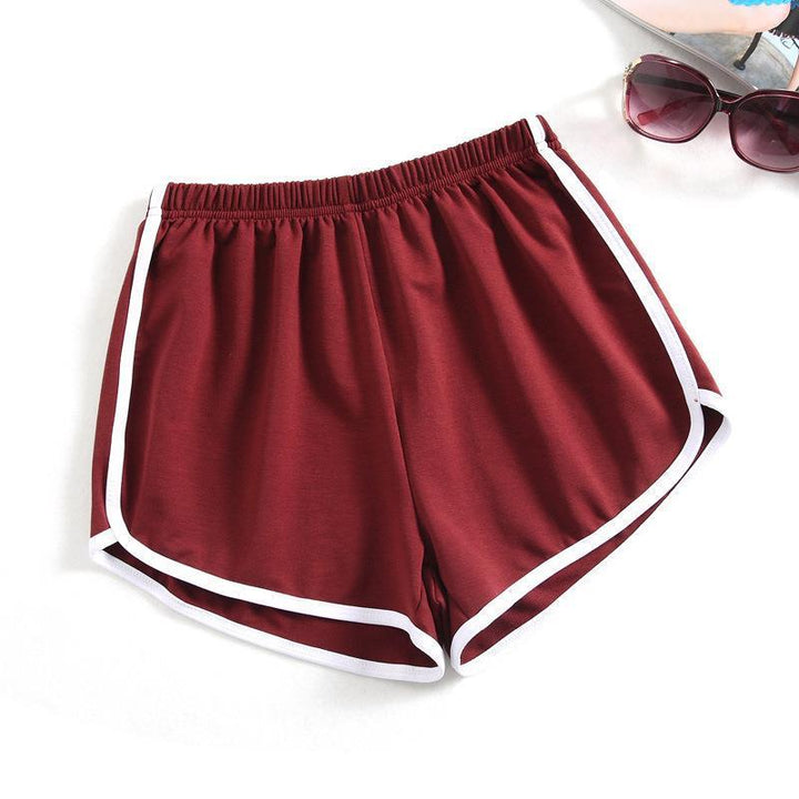 Damen Sportliche Shorts mit elastischem Bund und Kontraststreifen Echo Archiv