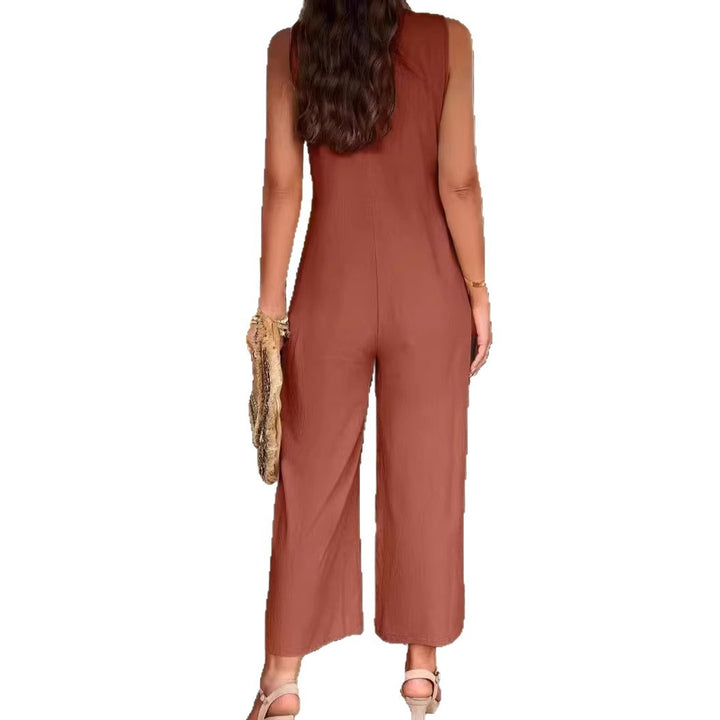 Damen Eleganter Jumpsuit mit Knopfdetails und praktischen Taschen Echo Archiv