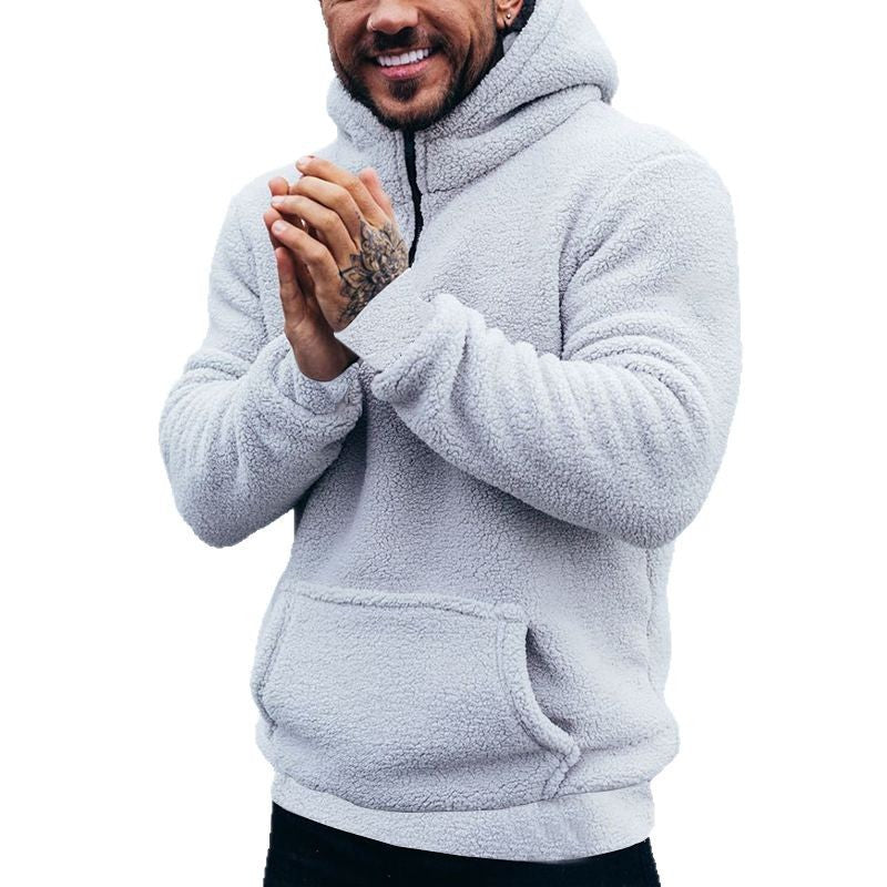 Herren Fleece Kapuzenpullover mit weicher Oberflächenstruktur und praktischen Taschen Echoarchiv