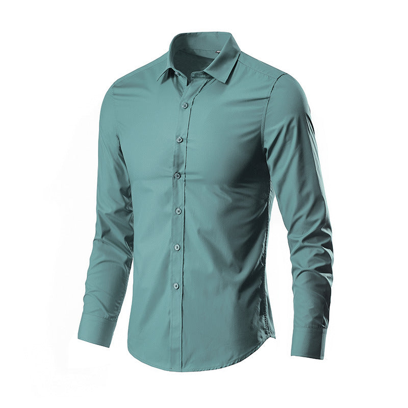 Herren nan Slim-Fit Businesshemd aus Stretch-Baumwollmix mit Kentkragen Echo Archiv