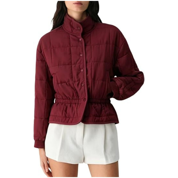Damen Steppjacke mit Stehkragen und tailliertem Gummizug Echo Archiv
