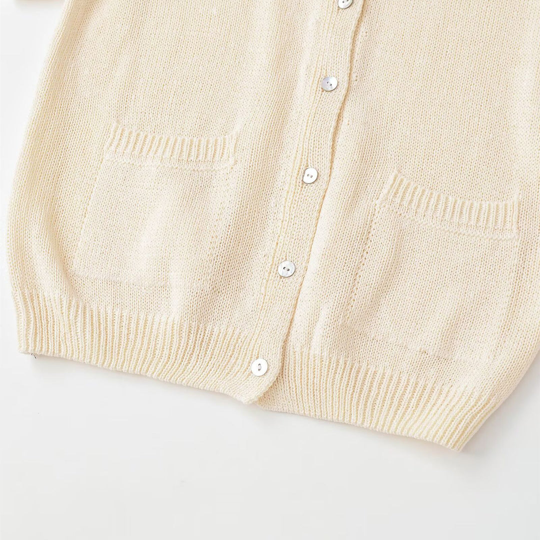 Damen Strickjacke mit Knopfdetail und praktischen Taschen Echo Archiv