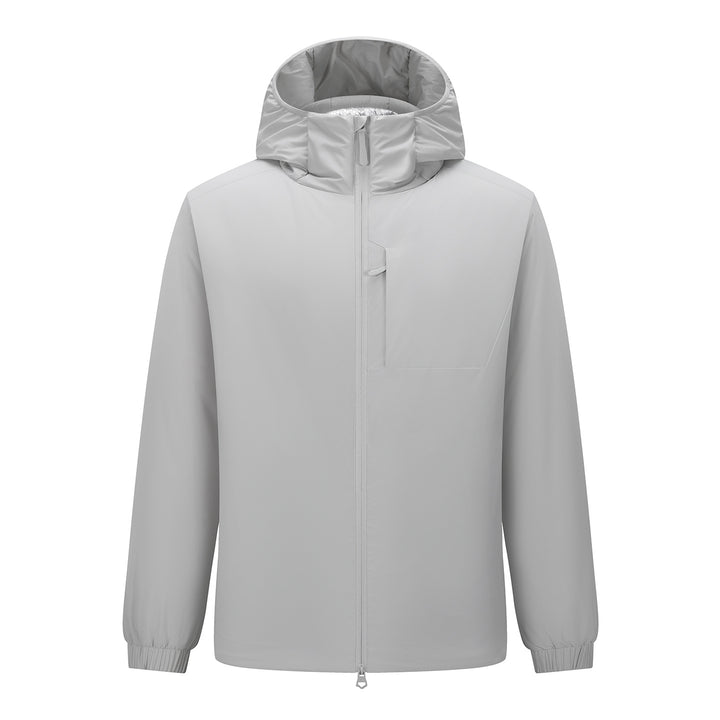 Herren Kapuzen-Softshelljacke mit Zwei-Wege-Reißverschluss, wasserabweisender Membran und Brusttasche Echoarchiv