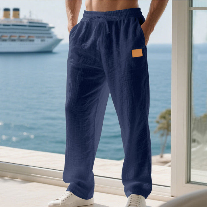 Herren Bequeme und luftige Sommerhose aus leichtem Leinenmaterial Echoarchiv