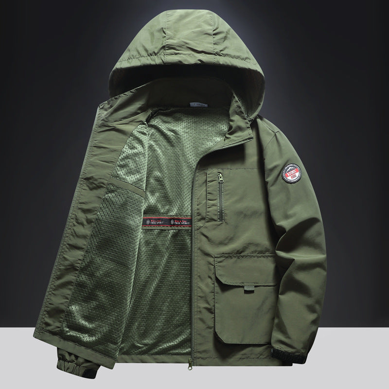 Herren Multifunktionale Übergangsjacke mit seitlichen Taschen Echo Archiv