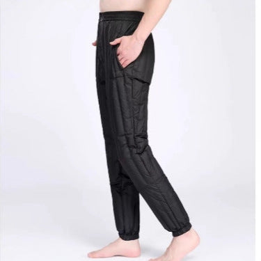 Damen gesteppte Thermohose mit elastischem Bund und leichtem Wärmefutter Echoarchiv