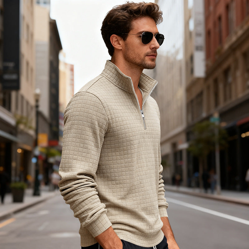 Herren Sportlicher Pullover mit Reißverschluss Echoarchiv
