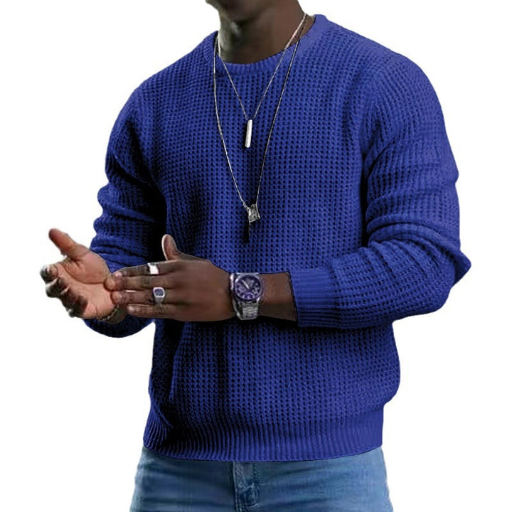 Herren gestrickter Pullover mit strukturierter Oberfläche Echoarchiv