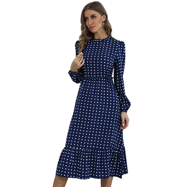 Damen Verspielt gemustertes Maxikleid mit Rüschendetails Echo Archiv