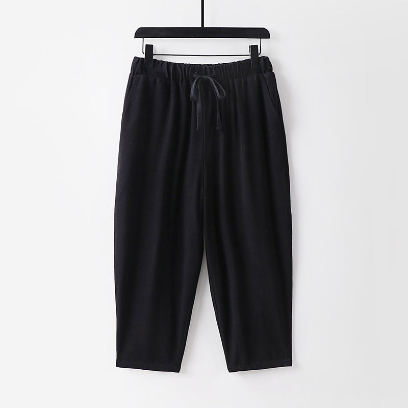 Damen Lässige Jogginghose mit Zugband und weitem Bein Echoarchiv