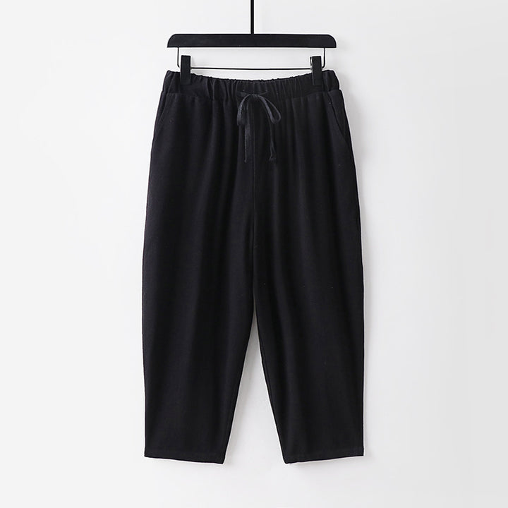 Damen Lässige Jogginghose mit Zugband und weitem Bein Echoarchiv