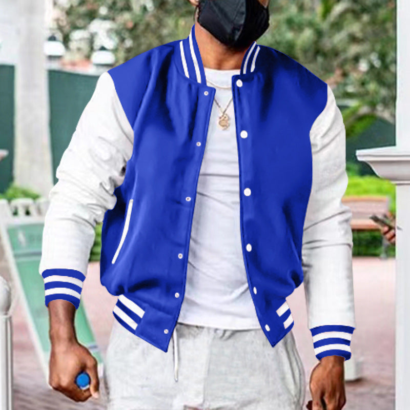 Herren Varsity-Jacke mit kontrastierenden Ärmeln und sportlichem Design Echoarchiv