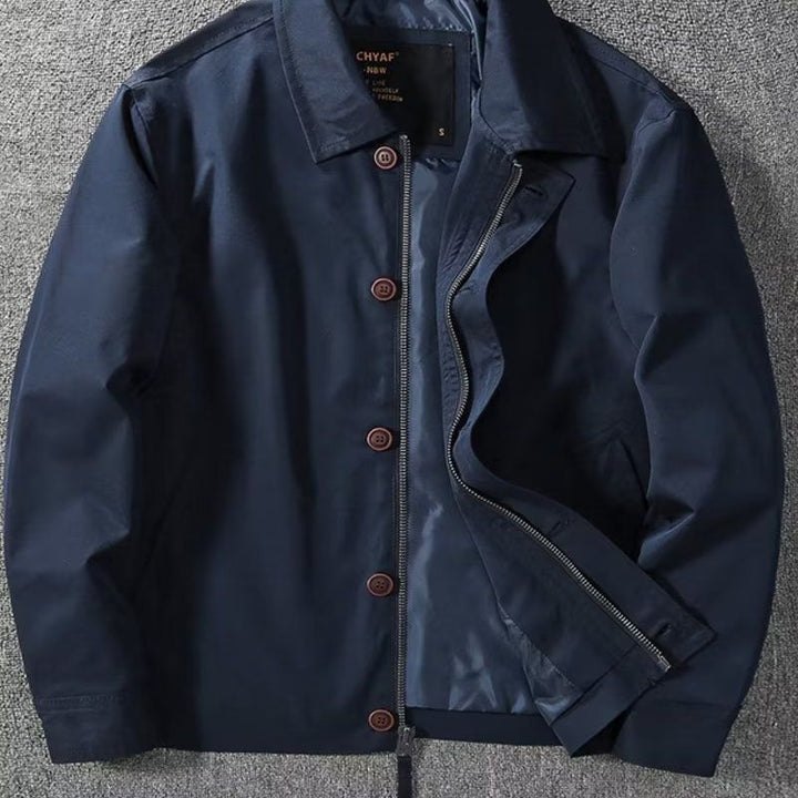 Herren modische Übergangsjacke mit vielseitigem Schnitt und praktischen Taschen Echoarchiv