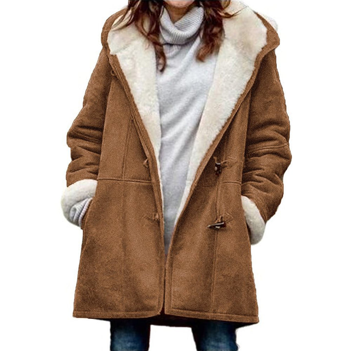 Damen Teddygefütterter Dufflecoat mit Kapuze, Kunstfell-Innenfutter und Knebelverschlüssen Echo Archiv