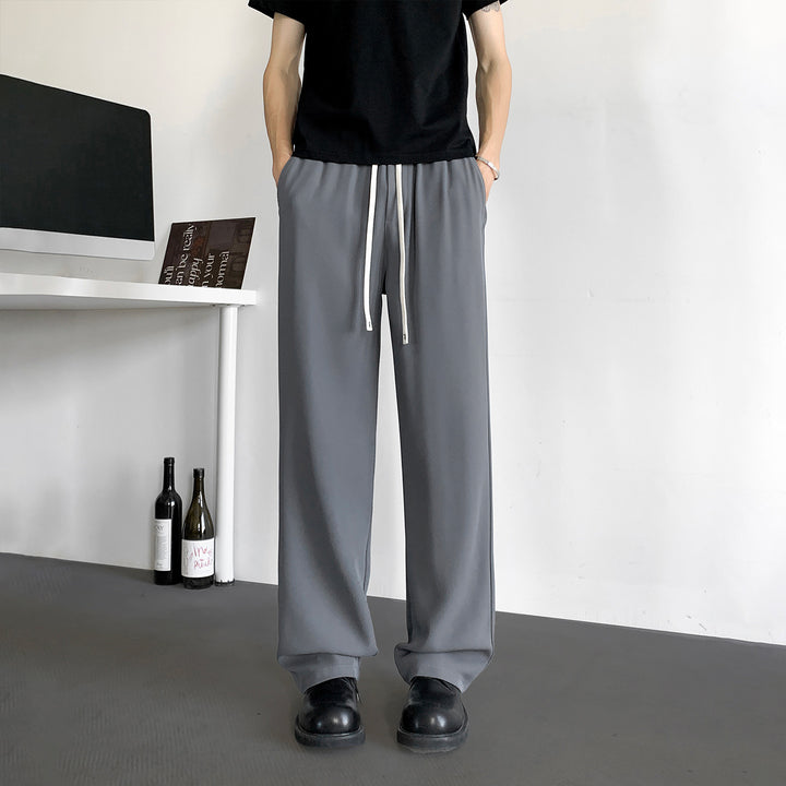 Herren Weite Relaxed-Fit Loungehose mit elastischem Bund und Tunnelzug Echo Archiv