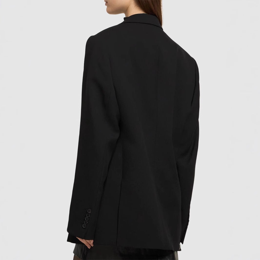 Damen Kniehohe Lederstiefel mit spitz zulaufender Silhouette und mittlerem Absatz Echoarchiv