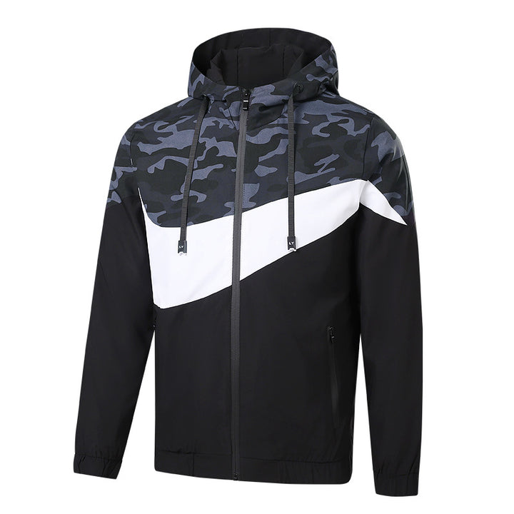 Herren Sportliche Übergangsjacke mit Camouflage-Design Echo Archiv