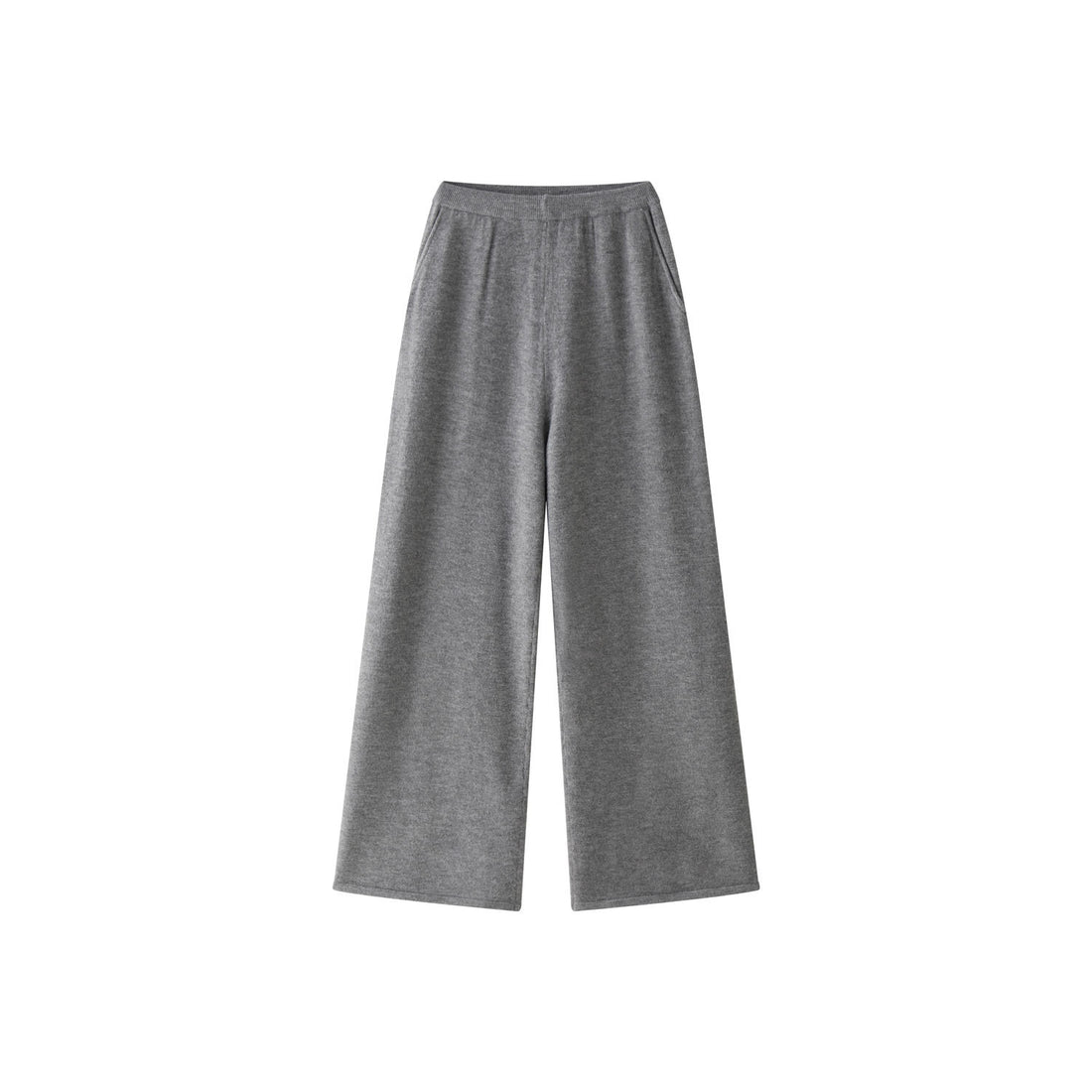 Damen Weite Strick‑Palazzohose im Lounge‑Look mit hohem Bund Echoarchiv