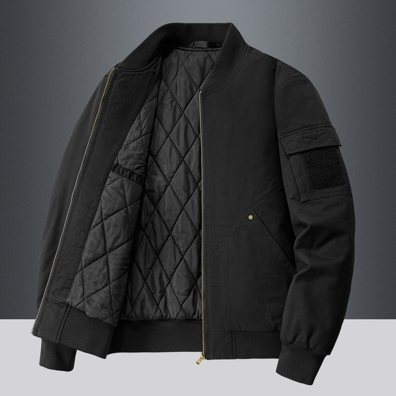 Herren lässige Pilotjacke mit wärmer Futter Echoarchiv