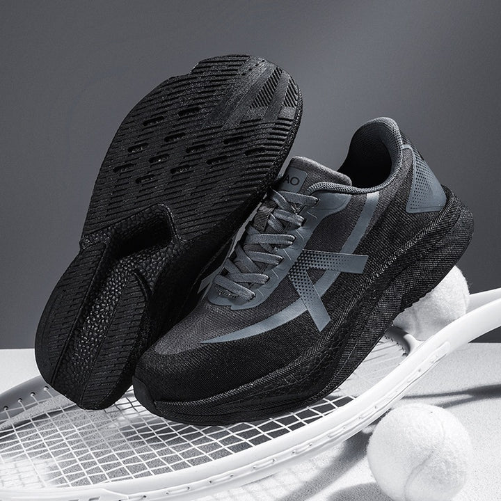 Herren Dämpfender Running-Sneaker mit hoher Sprengung und atmungsaktivem Strickoberteil – Tavélo
