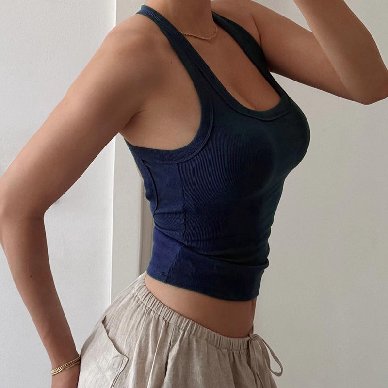 Damen Sportliches Tanktop mit rückenfreier Gestaltung Echo Archiv