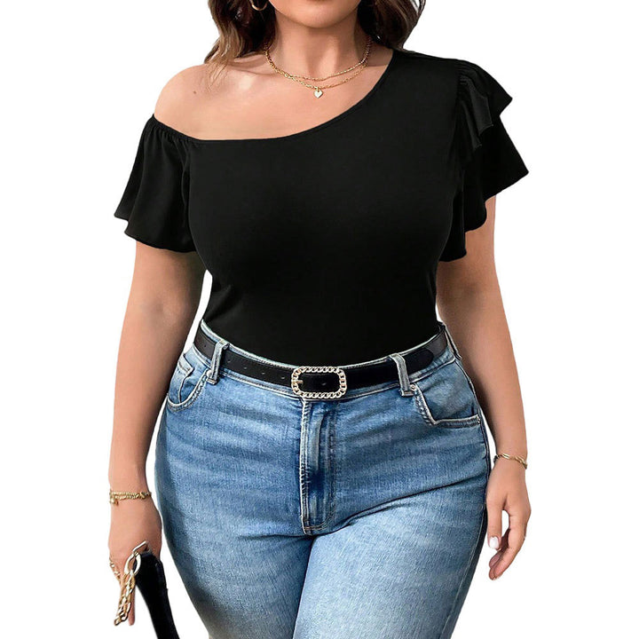Damen Off-Shoulder Body mit Rüschendetail Echo Archiv