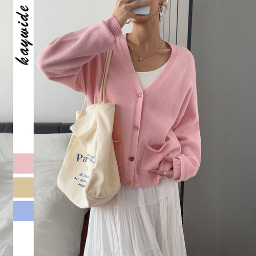 Damen nan kuschelige Oversize-Strickjacke mit aufgesetzten Taschen, weitem Arm und feinem Kaschmir-Mix Echo Archiv