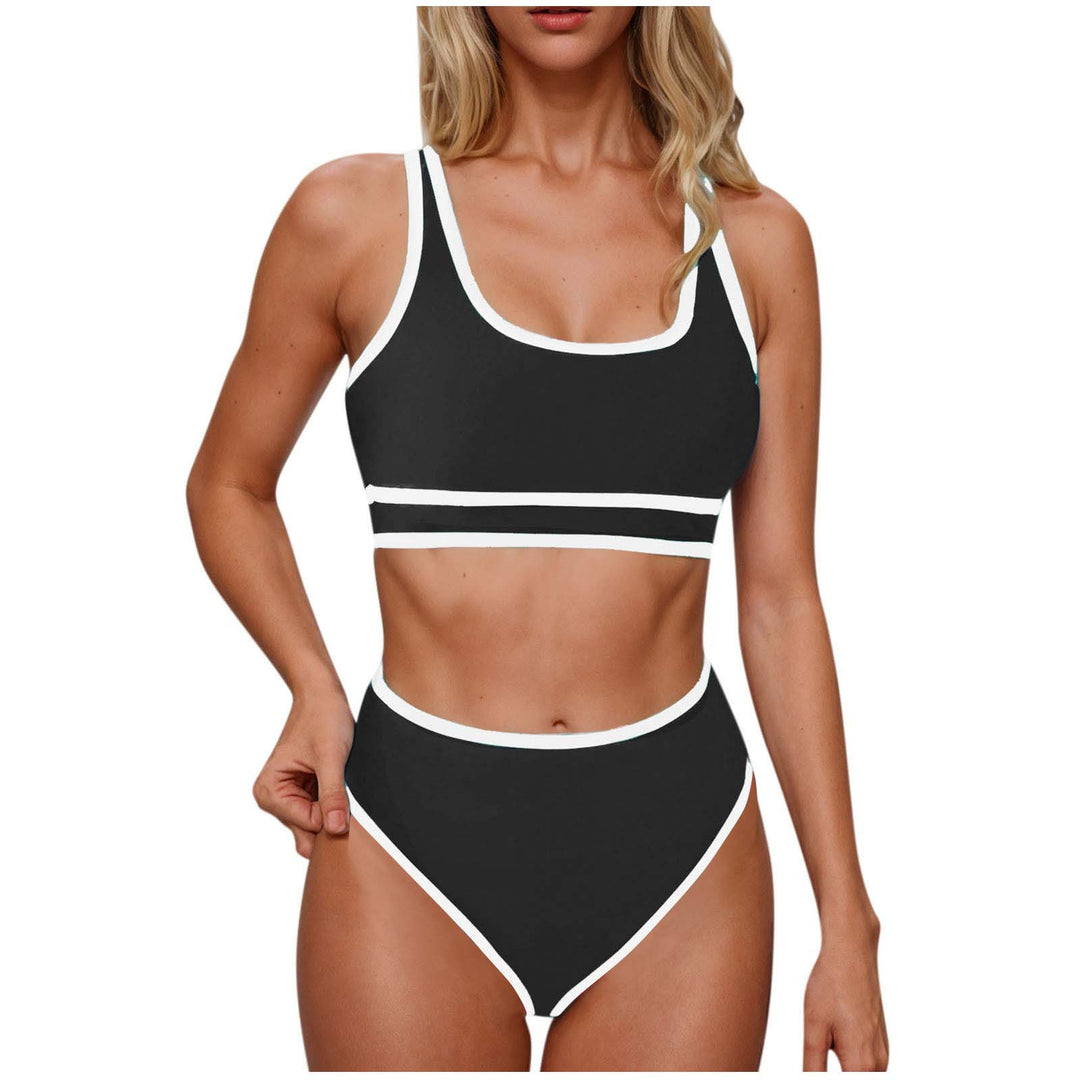 Damen Sportliches Hochtailliertes Bikini-Set Echo Archiv