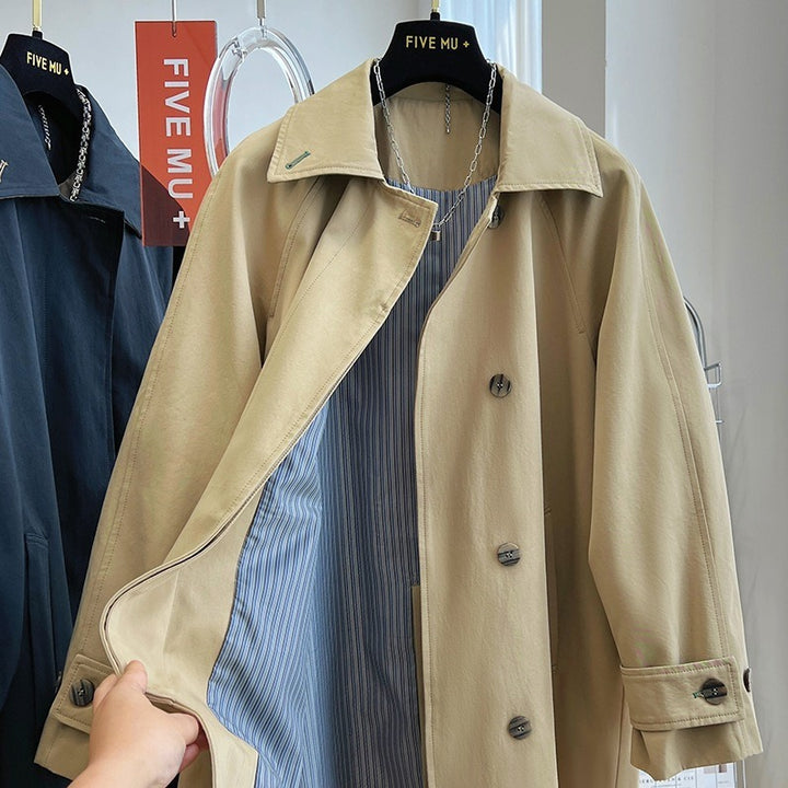 Damen Oversize-Trenchcoat mit Raglanärmeln, verdeckter Knopfleiste & verstellbaren Manschetten Echo Archiv