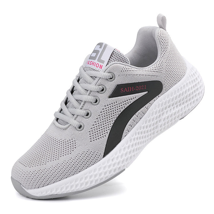Damen nan nahtloser Strick-Sneaker mit elastischem Einstieg, Waben-Zwischensohle und anatomischem Komfortfußbett Echo Archiv
