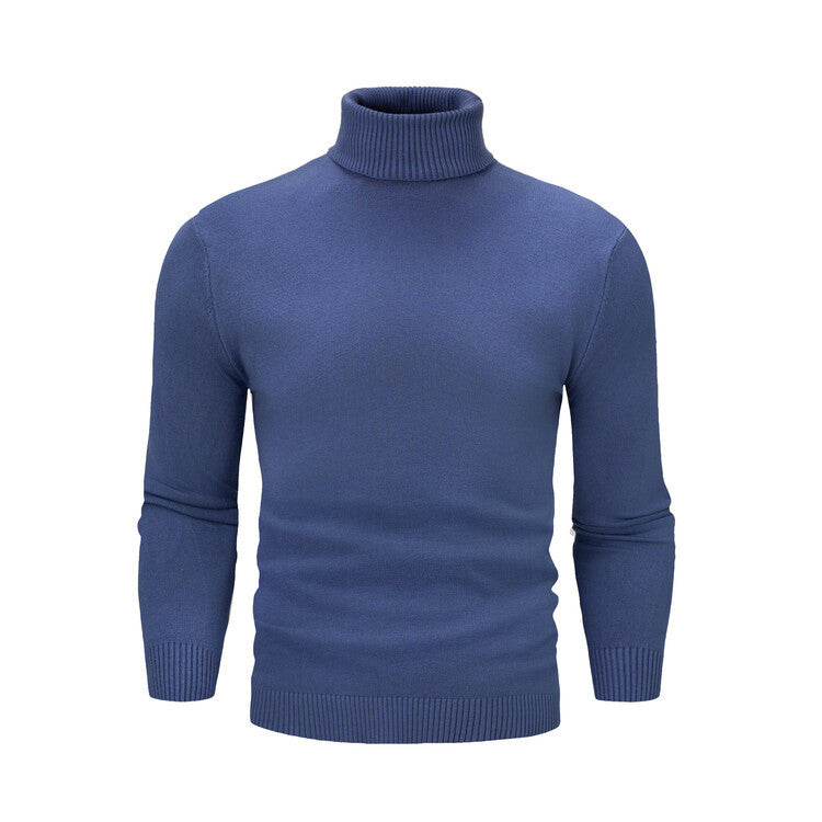 Herren eleganter Rollkragenpullover aus feiner Merinowolle Echoarchiv