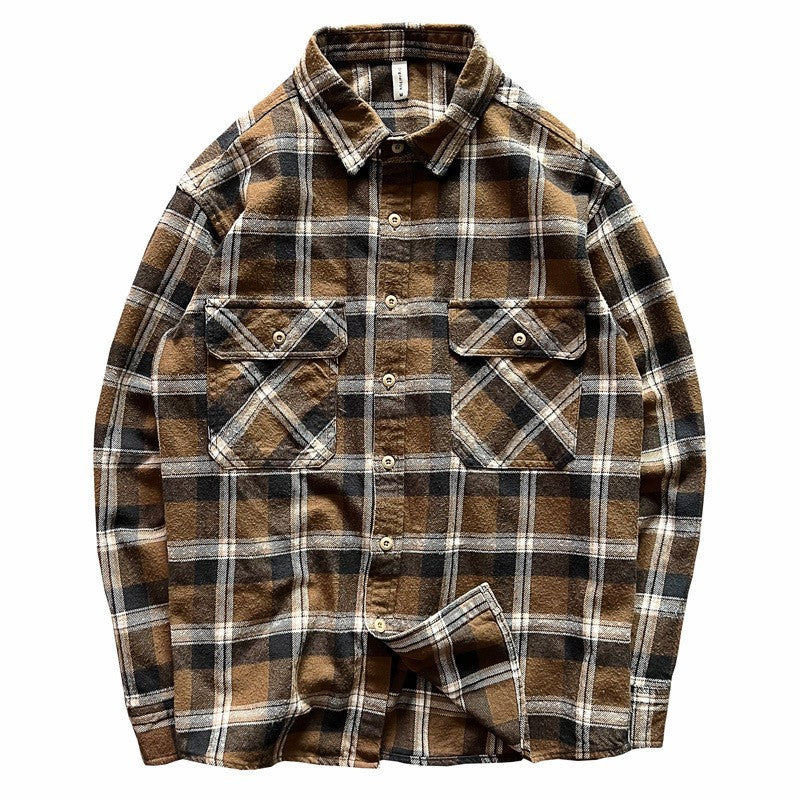 Herren Karo-Hemdjacke mit Brusttaschen Echo Archiv