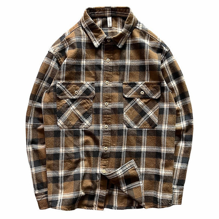 Herren Karo-Hemdjacke mit Brusttaschen Echo Archiv