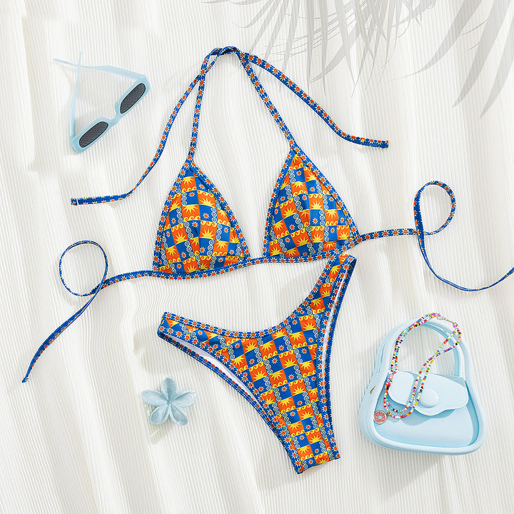 Damen Triangel-Bikini mit aufregendem Streifen-Design Echo Archiv
