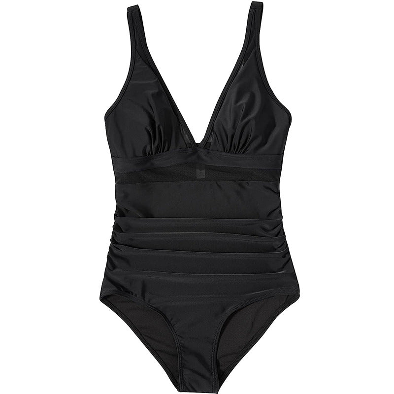 Damen Einteiler Badeanzug mit ansprechendem Leopardenmuster und figurformendem Design Echo Archiv