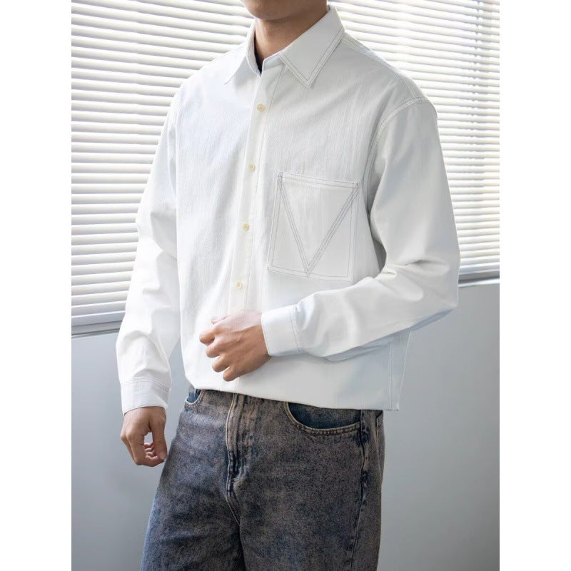Herren Casual Hemd mit Taschen Echo Archiv