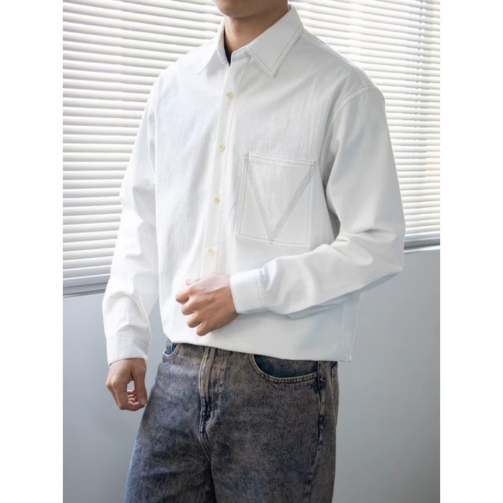 Herren Casual Hemd mit Taschen Echo Archiv