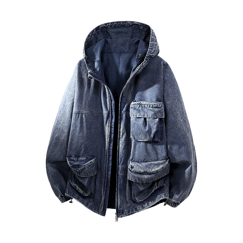 Herren Urban-Workwear Kapuzenjacke aus Canvas mit großen Stautaschen Echo Archiv