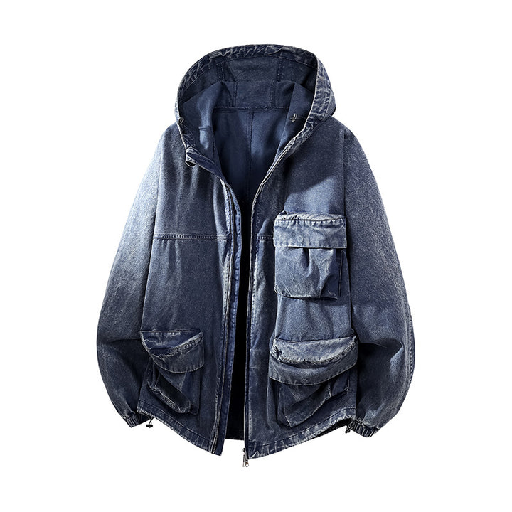 Herren Urban-Workwear Kapuzenjacke aus Canvas mit großen Stautaschen Echo Archiv