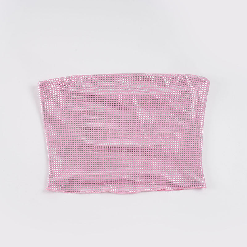 Damen Bandeau-Top mit funkelnden Pailletten und elastischem Schnitt Echo Archiv