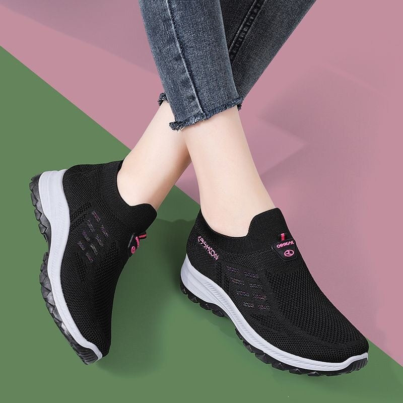 Damen Atmungsaktive Sneaker mit rutschfester Sohle Echoarchiv