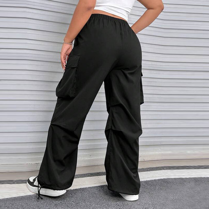 Damen Cargohose mit seitlichen Taschen und elastischem Bund Echo Archiv