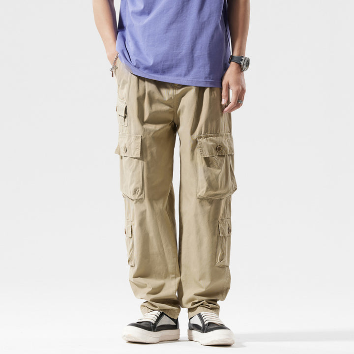 Herren Cargo-Hose mit mehreren Taschen und elastischem Bund Echoarchiv