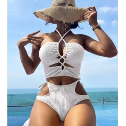 Damen Bikini-Set mit raffiniertem Cut-Out und hohem Taillenschnitt Echo Archiv