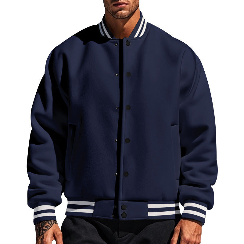 Herren Sportliche Collegejacke mit modischem Kragen Echoarchiv