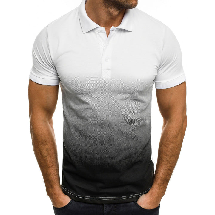 Herren Poloshirt mit modernem Farbverlauf und atmungsaktivem Schnitt Echoarchiv