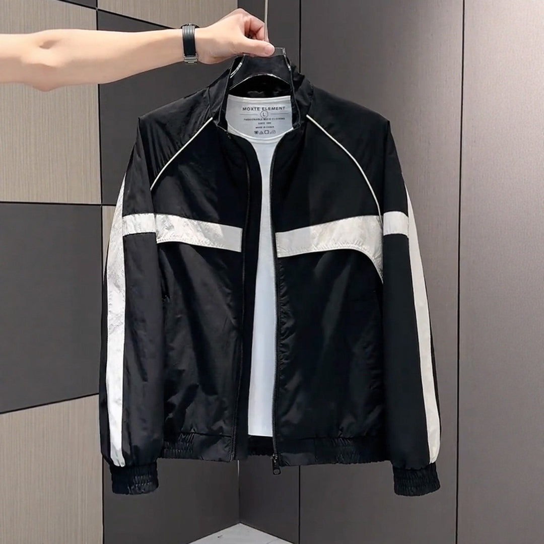 Herren Moderne Sportjacke mit hohen Kragen Echoarchiv