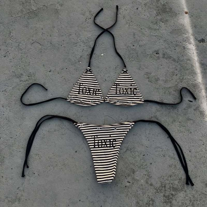 Damen Bikini-Set mit ausgefallenen Details und einzigartigen Akzenten Echo Archiv
