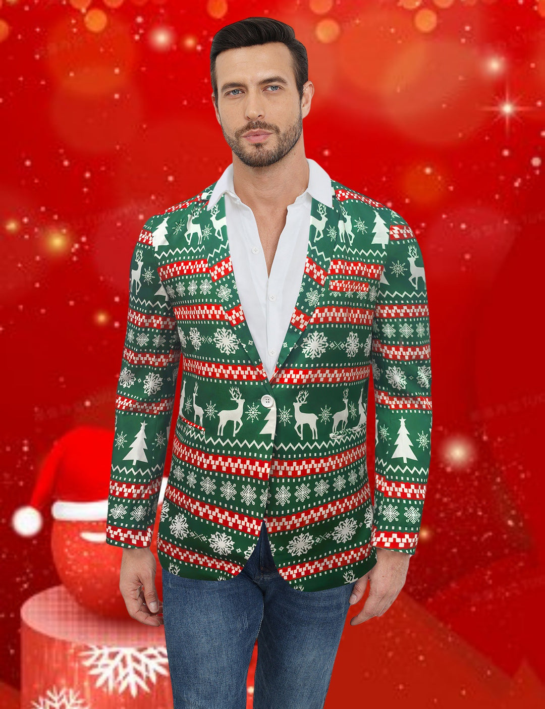 Herren Weihnachts-Blazer Echoarchiv