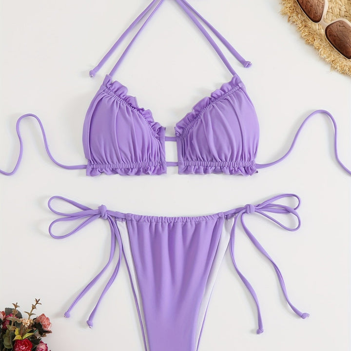 Damen Rüschen-Bikini mit verstellbaren Trägern Echo Archiv